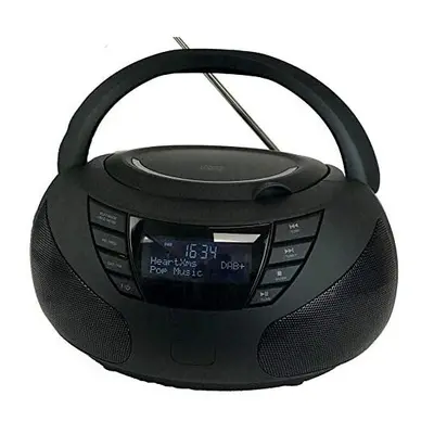 Steepletone DabStar Mk2, DAB Radio CD Boombox. Portable Compact CD Player, Track Playlist. DAB+,