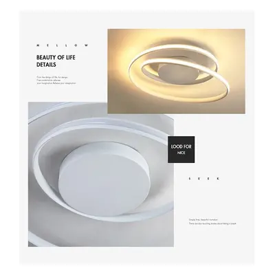 (White, 220V) AC110V-220V 46x8CM Bedroom Lamp Simple Modern Living Room Dining Room Light Person