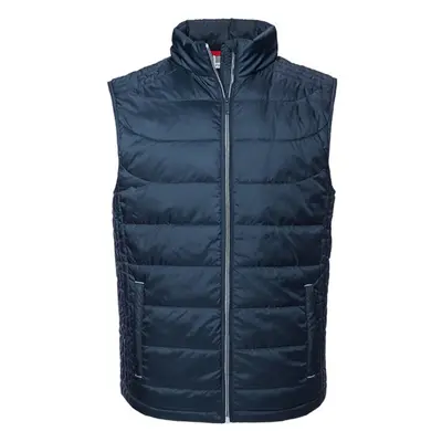 (S, French Navy) Russell Mens Nano Padded Bodywarmer