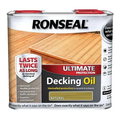 Ronseal Ultimate Decking Oil Natural 2.5 Litre RSLUDON25L