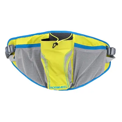 (Yellow) Outdoor Multifunctional Travel Bicycle Waist Pack with Water Bottle Holder