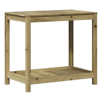 vidaXL Potting Table with Shelf Garden Potting Bench Impregnated Wood Pine