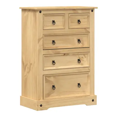 vidaXL Chest of Drawers Hall Storage Drawer Cabinet Sideboard Solid Wood Pine