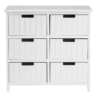 Premier Housewares New England White Mdf Drawers Chest