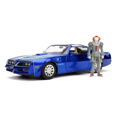 Pontiac Firebird Diecast Model Car with Pennywise Figure from It...