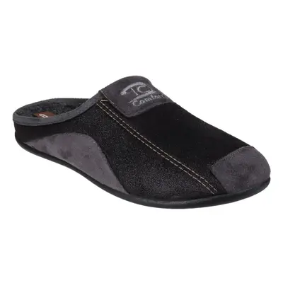 (8 UK, Black) Cotswold Mens Westwell Slip On Mule Slippers