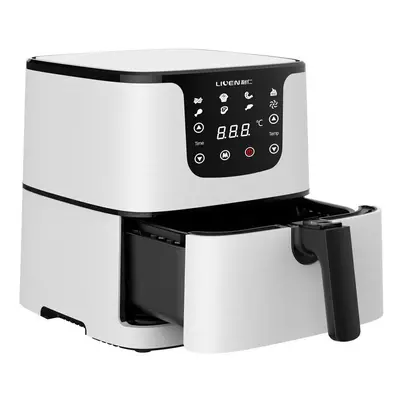 (White) 5.5L Large Capacity 1700W LED Digital Touchscreen Electric Hot Air Fryers