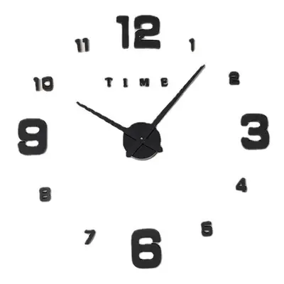 (Black, 47) DIY Wall Clock Silent Quartz Luminous Wall Night Clocks