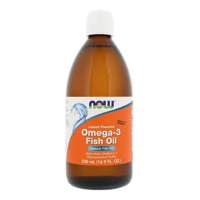 Now Foods, Omega-3 Fish Oil, Lemon Flavored, 16.9 fl oz (500 ml)