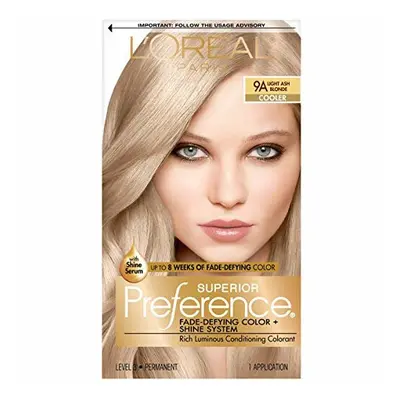 LOr al Paris Superior Preference Permanent Hair Color 9A Light Ash Blonde