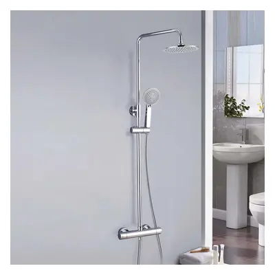 Thermostatic Riser Rail Shower Mixer Chrome