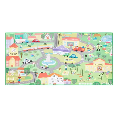 Kids Rug City Print x cm Green KEMER