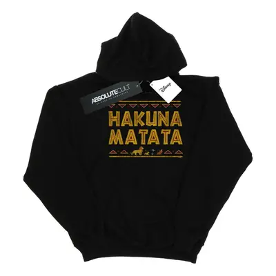 (S, Black) Disney Womens/Ladies The Lion King Hakuna Matata Hoodie