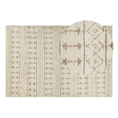 Hemp Area Rug x cm Beige SANAO