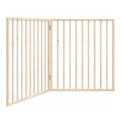 (natural, x x cm/ pcs) vidaXL Dog Gate with Door Foldable Dog Fence Pet Gate Pet Barrier Poplar 