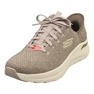 (7) Skechers Slip-ins Arch Fit 2.0 Vegan Mens Casual Trainers in Taupe