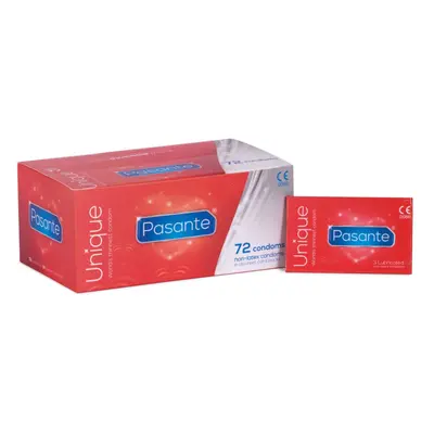 72 x Pasante Unique Non latex Condoms, ( x Pack of condoms )