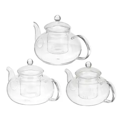 (800ml) Glass Teapot 600-1000ML Coffee Pot With Stainless Steel Glass Filter Infuser