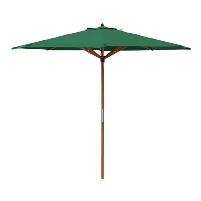 Willington Green 2.7m Wooden Parasol +15Kg Base