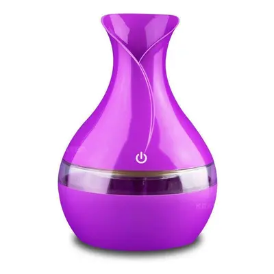 (Purple) 300ml LED Air Humidifier Diffuser Ultrasonic Aroma Essential Oil Purifier Pro