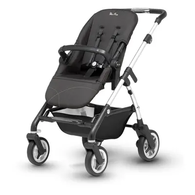 Silver Cross Wayfarer Satin Silver Chassis, Seat Unit and Carrycot