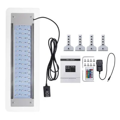 (EU Plug) 9.5W LED RGB Remote Control Aquarium Light Lamp Fit for 40-56cm Fish Tank