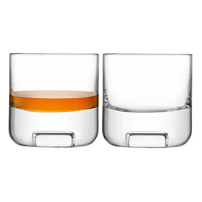 LSA Cask Whisky Tumbler 240ml Clear Set Of Two