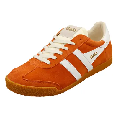 (8) Gola Elan Mens Fashion Trainers in Orange White