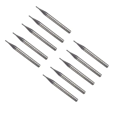 10pcs 1mm Flutes Milling Cutter Tungsten Carbide End Mill CNC Tool