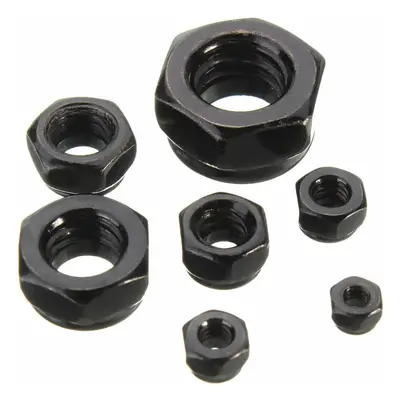 (M12) 50pcs Carbon Steel Hex Nut Nylon Insert Lock Nut M2/M2.5/M3/M4/M5/M6/M8/M10/M12