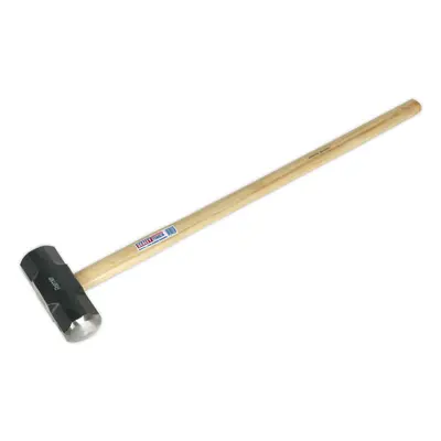 14lb Hardened Sledge Hammer - Hickory Wooden Shaft - Drop Forged Carbon Steel