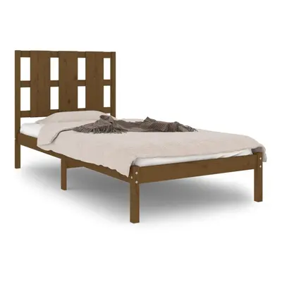 (honey brown, x cm) vidaXL Solid Wood Pine Bed Frame Wooden Bedstead Bed Base Multi Colours/Size