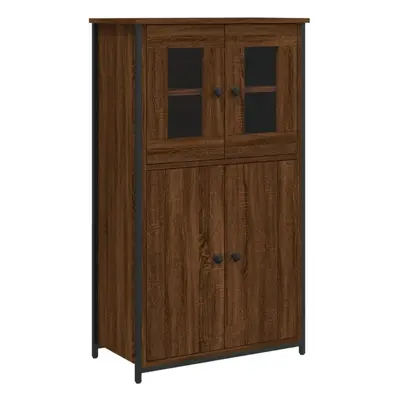 (brown oak) vidaXL Highboard Sideboard Storage Cabinet Home Side Cabinet Engineered Wood