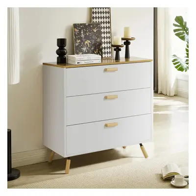 Three Drawers Wooden Side Cabinet