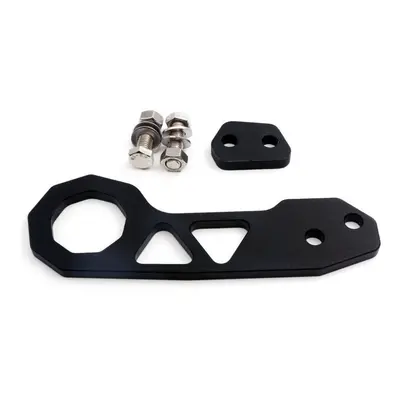 (Black) Universal Aluminium Alloy Car Rear Tow Hook Auto Fashionable Practical Racing Trailer