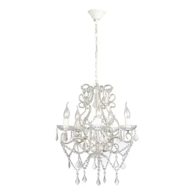 vidaXL Chandelier with Crystals E14 Ceiling Pendant Lighting Lamp Candle