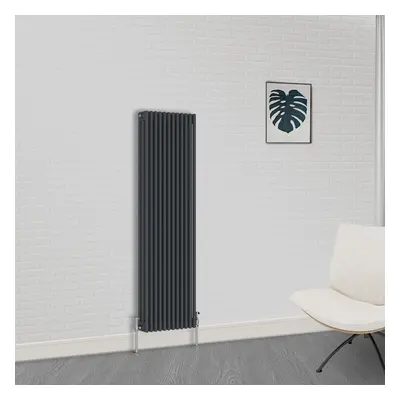 (1800 x 560mm-3 Column) NRG Traditional Anthracite Cast Iron Style Radiator