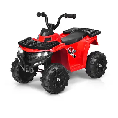 6V Electric Ride on Quad Bike Kids Vehicle Toy w/ Headlight Battery Powered