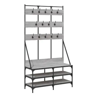 (grey sonoma) vidaXL Clothes Rack with Shoe Storage Garment Rack Clothes Shelf Clothes Rail