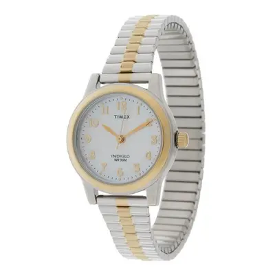 Timex Ladies' Mother of Pearl Dial Two-Tone Expander Watch (T2M828)