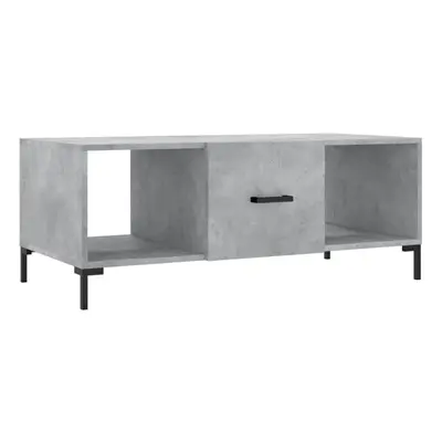 (concrete grey) vidaXL Coffee Table Side Table Sofa Table with Storage White Engineered Wood