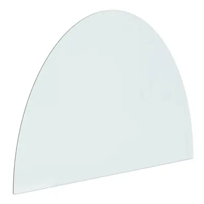 (800 x mm) vidaXL Fireplace Glass Plate Half Round Glass Panel Arch Glass Multi Sizes