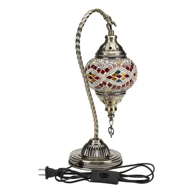 (Type B) 110-240V Retro Turkish Moroccan Romantic Handmade Table Lamp Home Bar Fixture Decor E27