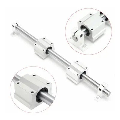 16mm x 1000mm Linear Rail Shaft With Bearing Block and Guide Support For CNC Parts