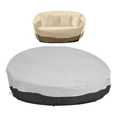 (Beige, 229* (41-90) cm) Patio Sofa Bed Dust Covers Durable Water Resistant Outdoor Furniture Co