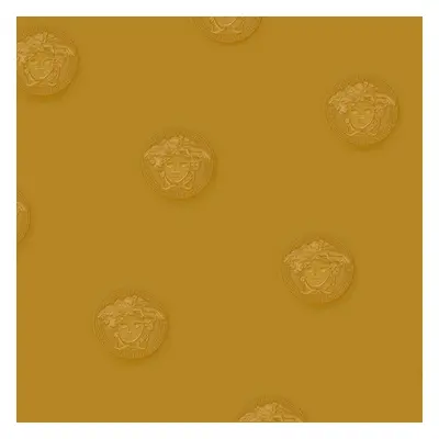 Versace Wallpaper Gold Greek Medusa Logo Head Embossed Paste The Wall Vinyl