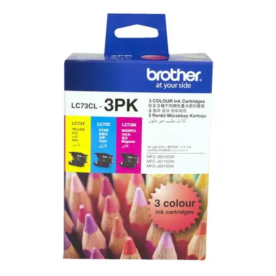 GENUINE Original Brother LC73CL3PK LC-73 Colour Value Pack Ink Cartridge Toner