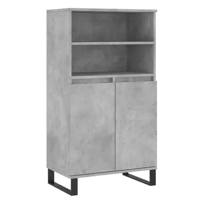 (concrete grey) vidaXL Highboard Sideboard Tall Storage Cabinet Side Cabinet Engineered Wood