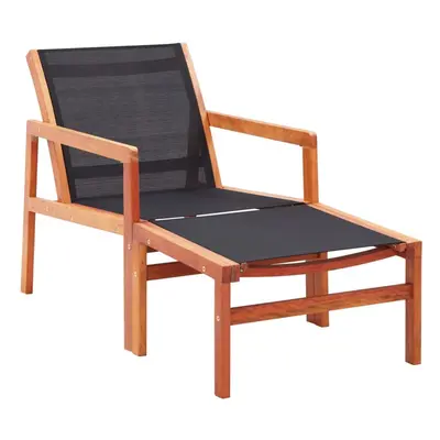 (with footrest) vidaXL Garden Chair Outdoor Chair Seat Balcony Chair Solid Eucalyptus Wood