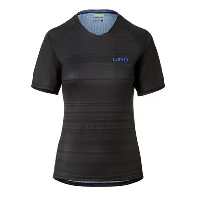 (L, Black Lines) Giro Ladies Roust Short Sleeves MTB Jersey